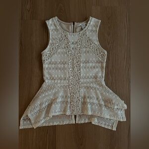 Cream Lace Top